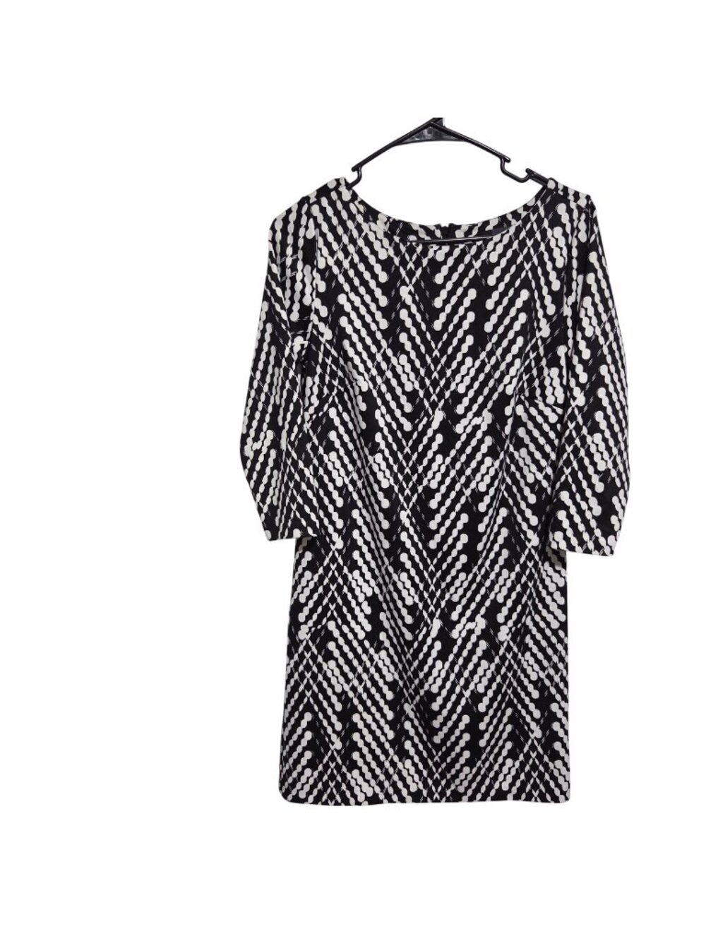 The Limited Shift Dress Size XS  Black White Geometric Print Retro Y2K 70s Look
